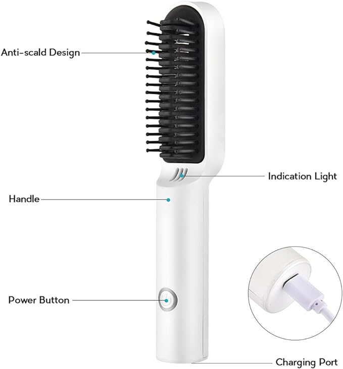 StarBrushy - STAR™ Portable Cordless Hair Straightening Brush